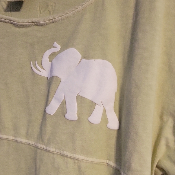 Venley Alabama Green Short Sleeve T-Shirt XL White Roll Tide Elephant - Picture 6 of 7